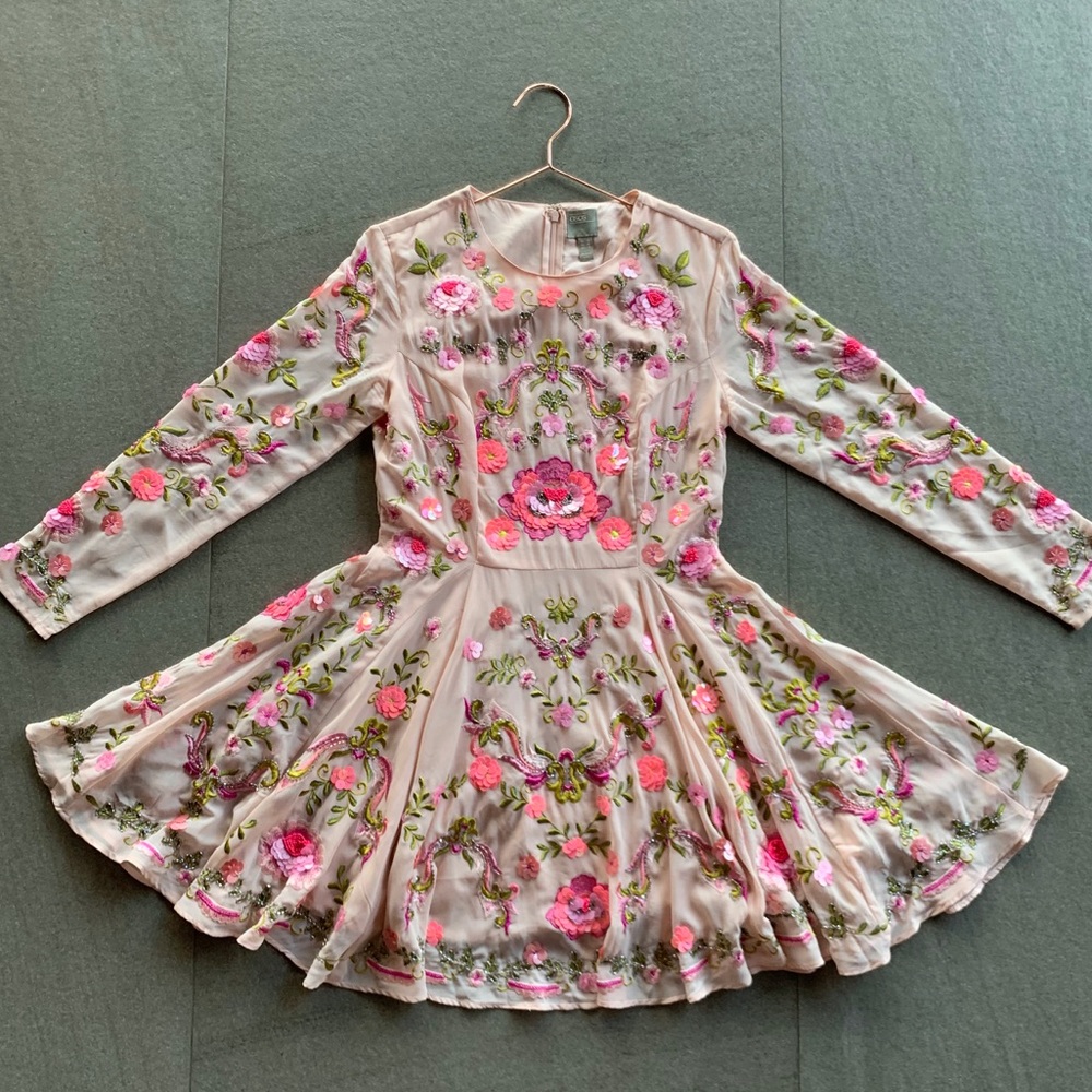 ASOS Embellished Floral Dress - Picture 3 of 8